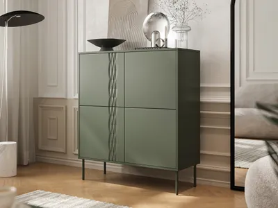 Immagine prodotto di HARTSELE cassettiera stretta con ante - verde