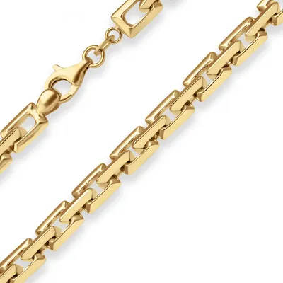 Produktbild von 6mm Armband Fantasiekette Goldarmband Armschmuck aus 585 Gold Gelbgold 19cm