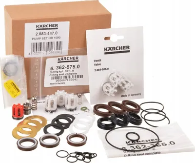 Produktbild von Original Karcher Reparatursatz - für Pumpe und Kopf, HD 994, 1090, 1094 kompatibel (2.883-447.0)