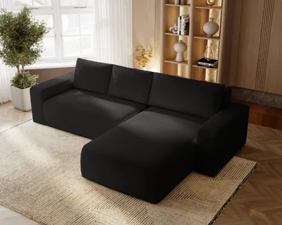 Produktbild von Ecksofa L-Form Aldo - Eckcouch mit Bettkasten, Schlaffunktion - Ecksofa 250 cm Rechts (Creme - Komodo 10)