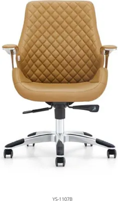 Image de Fauteuil en similicuir noir avec structure en acier inoxydable moderne