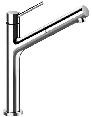 Produktbild von SCHOCK Armatur DION in CHROM mit Zugauslauf / Einhandmischer / Mischbatterie
