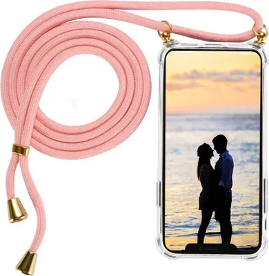Produktbild von Samsung Galaxy S22 Kordel Case Gold + Seil Rosa