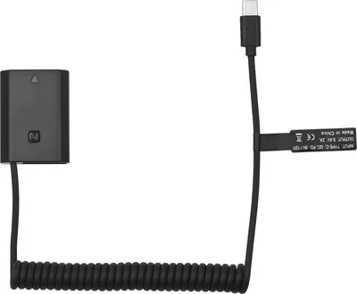Produktbild von Andoer NP-FZ100 Dummy-Akku USB-C-Koppler-Adapter mit USB-Typ-C-Federstromkabel Ersatz fuer Sony Alpha A6600 A7C A7III A7SIII A7RIII A7RIV A9 A9II A9R A9S Kameras