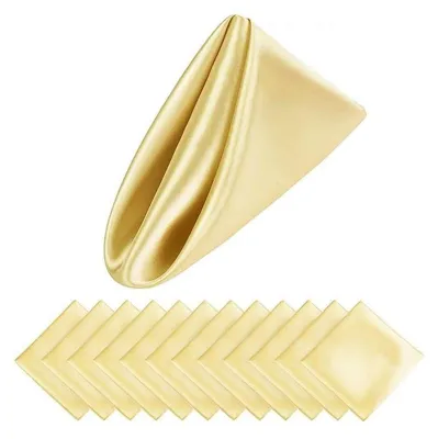 Produktbild von Serviettenunterlagen aus Satin für Küche und Esszimmer (Set mit 12 Stück)