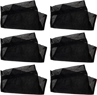 Produktbild von dicke schwarze Wäschesäcke aus Polyester mit verstärktem Verschluss, zum Schutz von Dessous/Waschmaschine/Campingausrüstung (40*50)