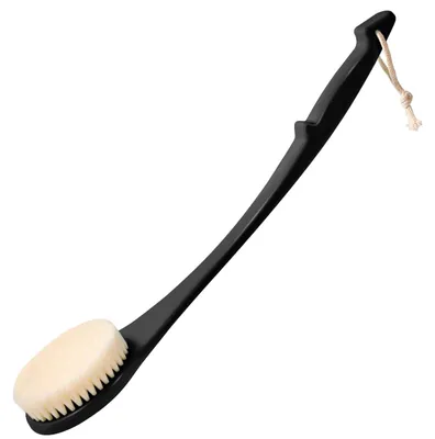 Image de Brosse de nettoyage pour le dos avec long manche - Brosse de douche exfoliante