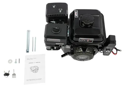 Imagen del producto de Motor de gasolina - Motor monocilíndrico de 4 tiempos - 210 cm³ - Potencia nominal de 2,8 kW - 3.600 rpm - 7,5 CV - Color negro