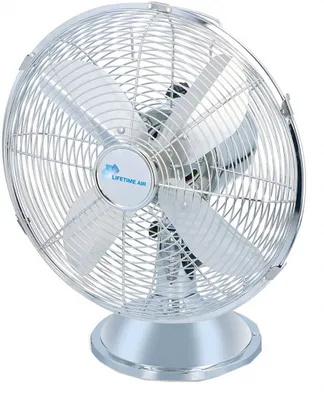 Image de Ventilateur de table, 30 cm, 35 W, chrome