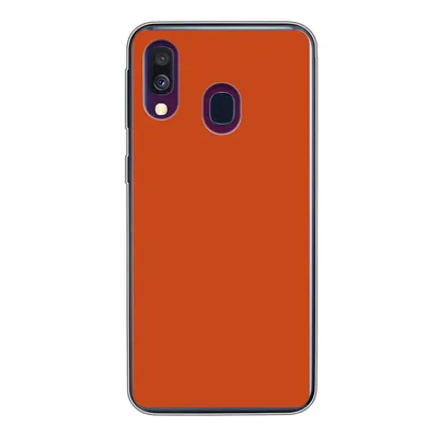 Produktbild von MuchoWow® Handyhülle Schutzhülle Hülle für Samsung Galaxy A40 Sienna - Erde - Farben - Massiv Silikon Softcase Handy Hülle - Handy-Tasche