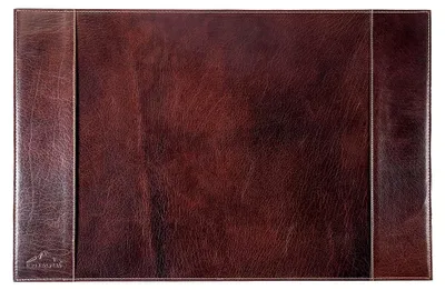Produktbild von Schreibtischunterlage - TESSIN (Handgefertigt) - Nachhaltiges -Leder aus regionaler Landwirtschaft | Schreibtischunterlage leder *Fair Produziert* (52x29cm, Marronato)