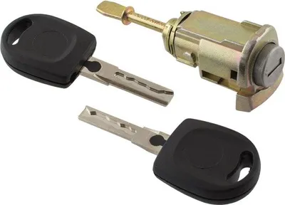 Image de Serrure à barillet AVANT DROITE + 2x clés pour VW Lupo / Seat Arosa