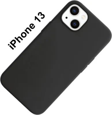 Produktbild von Schutzhülle für iPhone 13 Silikon Case Matt Schwarz Cover Tasche Bumper  Neu