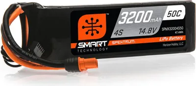 Produktbild von Spektrum SPMX32004S50 3200mAh 4S 14.8V 50C Smart LiPo Battery IC5