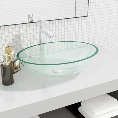 Produktbild von "im " Waschbecken Glas 50x37x14 cm Transparent - Waschbecken CC15487