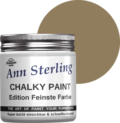 Produktbild von Ann Sterling Kreidefarbe Shabby Chic Farbe: 250ml. Lack Chalky Paint - Macciato