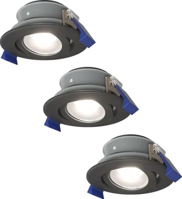 Produktbild von hoftronic LED Einbaustrahler 3x4W 345lm 6500K IP65 GU10 Schwarz Schwenkbar Dimmbar