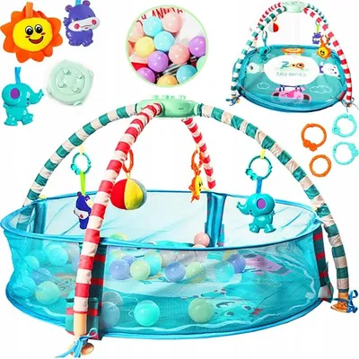 Obrázek produktu pro Tobbi-Toys Interaktivní podložka pro miminka 3v1 s míčky