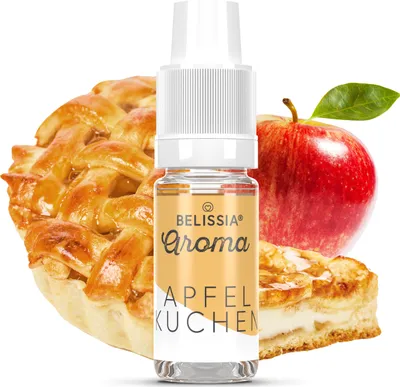 Produktbild von Belissia Lebensmittelaroma Apfelkuchen - 10ml Hochdosiertes Aroma - Kalorienfrei, Vegan - Für Speisen, Getränke, Shake, Quark, Nebelmaschine, Diffuser, Raumduft uvm.