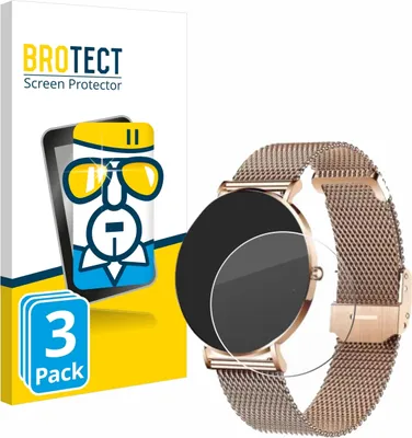 Produktbild von 3x BROTECT Schutzglas für Xcoast X-Watch Siona 2 Displayschutz 9H Glas klar transparent