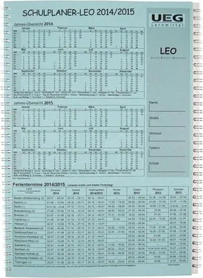 Produktbild von Lehrerkalender-Schulplaner LEO 2014-2015 DIN A