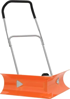 Produktbild von Schneeschieber mit Teleskopgriff Orange Stahl