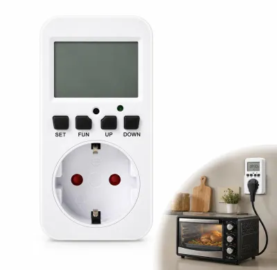 Productafbeelding van Wattmeter stopcontact voor het meten van stroomverbruik met lcd-display