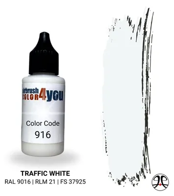AC4Y Traffic White - 30ml Airbrushfarbe - AirbrushColor4you 310916