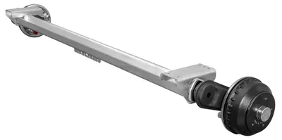 Produktbild von AL-KO COMPACT Achse gebremst 1000 kg Bootsanhänger 1446/1554 mm Auflage 2000 mm Spurmaß 5x112 Radanschluss wasserdichte Lager verzinkt langlebig