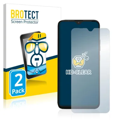A product image showing packaging for a screen protector and the screen protector itself on a smartphone.