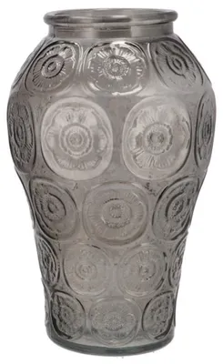 Produktbild von Blumenvase Circle - Blumenstrausvase - Glas - anthrazit - 15 x 25 cm