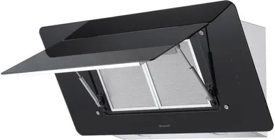 Image de 543 M3-3 Vitesses-cdes Sens.-périphérique-f. Charbon-led-inclinée 90cm-inox Et Verre Noir - Brandt