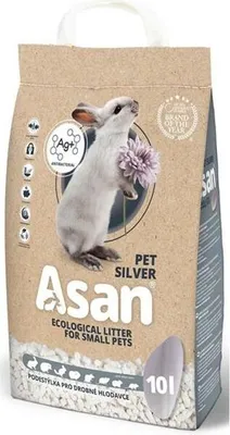 Zdjęcie produktu dla Podściółka dla gryzoni. Asan Pet Silver 10l / 2kg