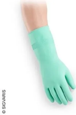 Produktbild von Sigvaris Gummihandschuhe mit Noppen (VPE: 12 Paar)>>>>Gr. L