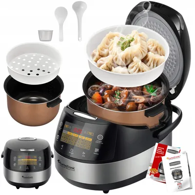 Zdjęcie produktu dla Wielofunkcyjny garnek elektryczny TurboTronic multicoocer parowar szybkowar kombiwar 5L 860W