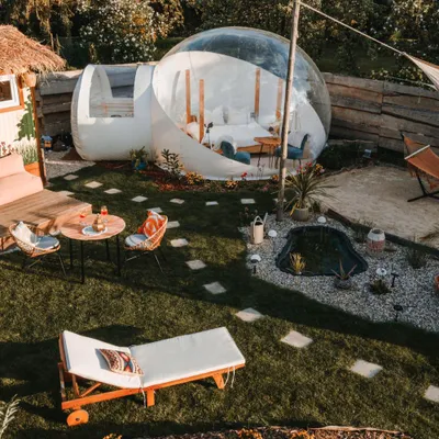 Produktbild von Jochen Schweizer Bubble Hotel Zehdenick für 2 (1 Nacht) - Oase Fulidhoo; Erlebnis verschenken oder selbst erleben; Gutschein gültig für 2 Personen