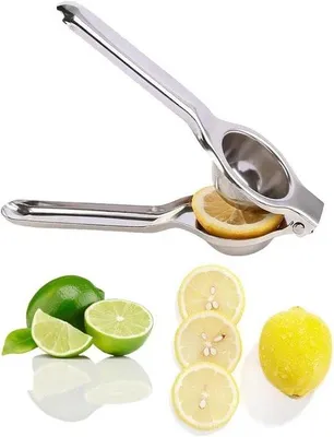Produktbild von Citruspresse aus Edelstahl - Robuste und langlebige Handzitronenpresse - Handbetrieben - Kleine Größe (65 cm Durchmesser)