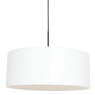 Produktbild von Steinhauer Pendelleuchte Sparkled Light 1-flammig Matt Schwarz / weißer Schirm 50x50cm