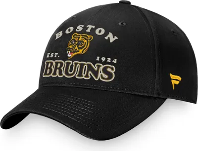 Produktbild von Boston Bruins NHL Heritage Unstrukturierte verstellbare Herrenkappe