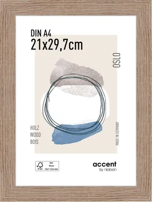 Obrázok produktu pre drevený rám na obrazy accent by nielsen Oslo, 21x29,7 cm (A4), dub