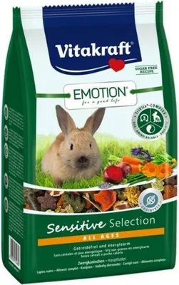 Obrázok produktu pre Suchá krmivo pre králiky VITAKRAFT EMOTION Sensitive - 600 g