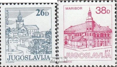 Produktbild von Briefmarken Jugoslawien 1984 Mi 2059A-2060A (kompl.Ausg.) postfrisch Freimarken
