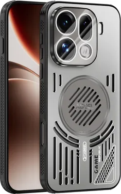 Obrázek produktu pro Magnetické pouzdro pro Oppo Find X9 Pro Pro hliníkové nárazuvzdorné ochranné pouzdro s odvodem tepla a fólií na čočku Šedá