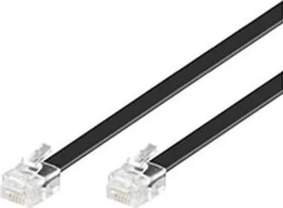 Immagine prodotto di Microconnect RJ12 6C6P 10m 10m Cavo telefonico nero (MPK110B)