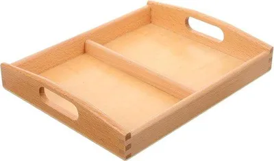 Produktbild von Holzsortierbox Mit Griffen, Montessori-Klassenauslage, Lern- und Bastelaktivität Für Kleinkinder
