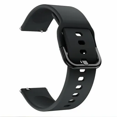 Produktbild von By Qubix Silikon Sportband - Schwarz - passend für Garmin Approach S12 / S40 / S42