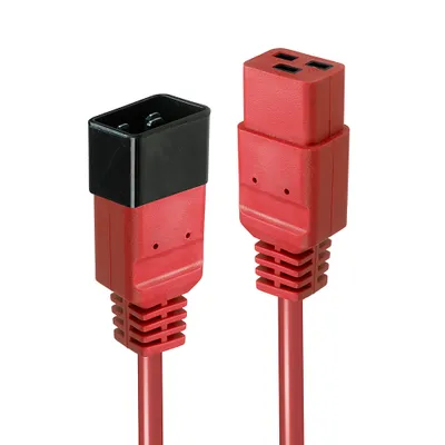Immagine prodotto di Prolunga Lindy 2 m da C19 a C20, rossa