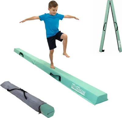 Produktbild von Schwebebalken 240 cm klappbar auf 120 cm Turnbalken inkl. Tragetasche Balancierbalken Mintgrün