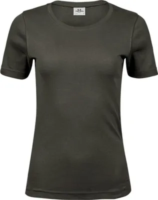 Produktbild von Tee Jays 580 | Ladies Interlock Damen T-Shirt - Farbe: Deep Green - Größe: XL