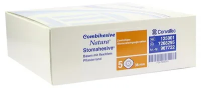 Obrázok produktu pre Convatec Combihesive Natura Stomahesive base s flexibilným okrajom omietky, 5 omietok